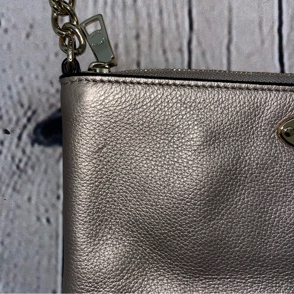✅SOLD✅ Vintage Y2K Coach Lyla Double Gusset Leather Crossbody Bag - Picture 16 of 17